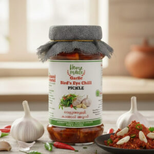 Garlic bird's eye chilli pickle